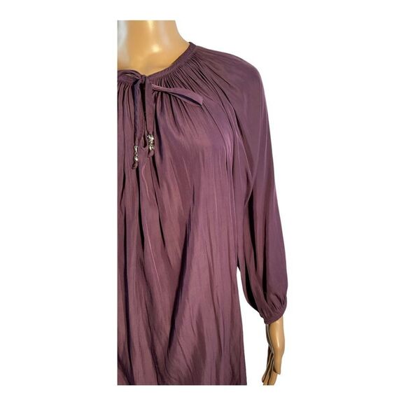 Chicos Women’s Purple Paris Poet long sleeve Blouse Size 3 US/16/18 - Picture 3 of 14